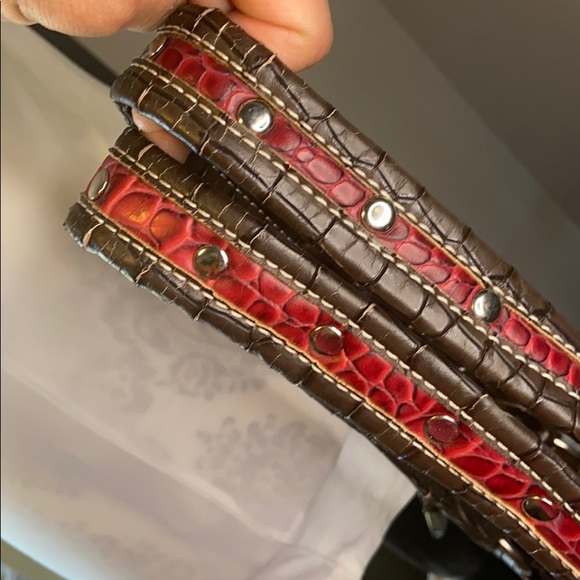 Country style red shoulder bag - Picture 11 of 14